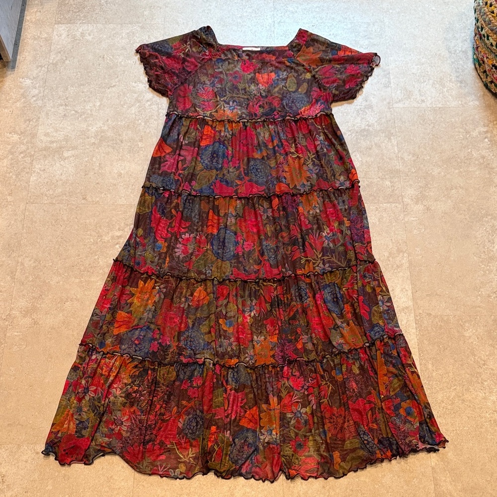 Floral Multicolor Maxi Dress